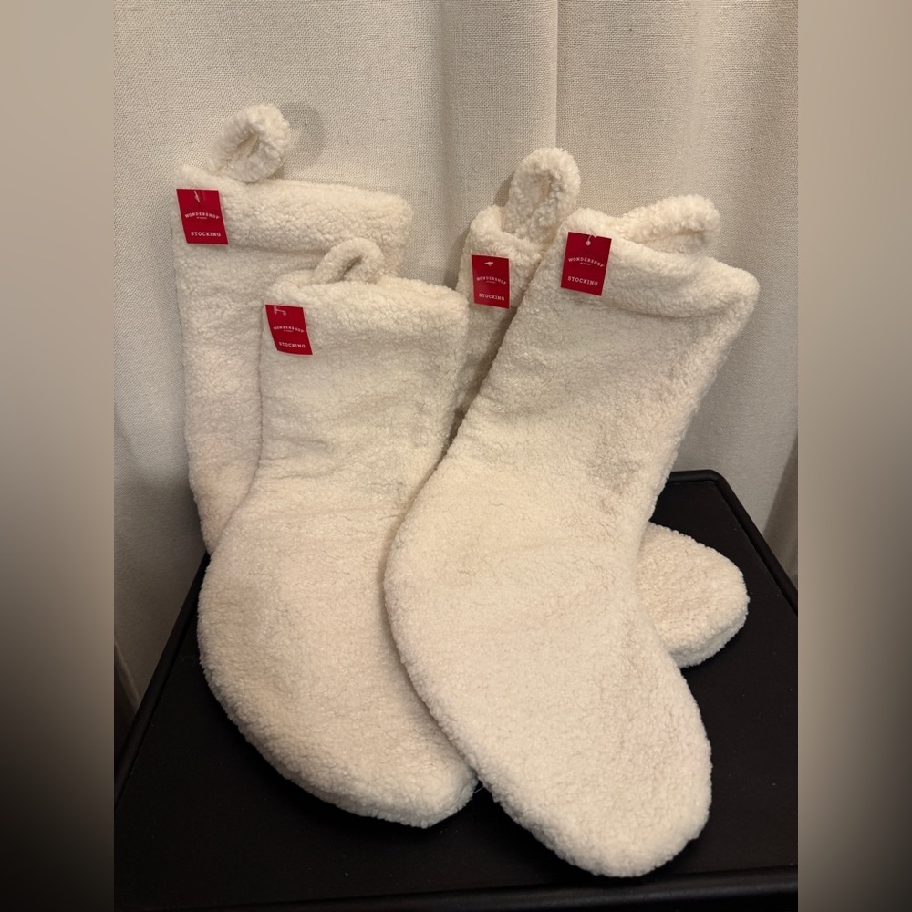 White Sherpa stockings